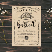 Rustic Kraft Thanksgiving: "Laten we gebastd worde Kaart