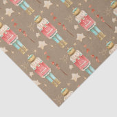 Rustic Kraft The Kerstmis Nutkraker Tissuepapier (Detail)