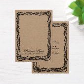 Rustic Kraft Thorn Vine Jewelry Earring Display Visitekaartje (Bureau)