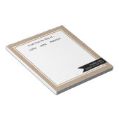 Rustic Kraft "Van de Mam van", gepersonaliseerd Notitieblok (Schuin)