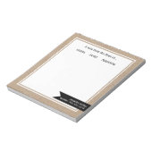 Rustic Kraft "Van de Mam van", gepersonaliseerd Notitieblok (Linkerzijde)