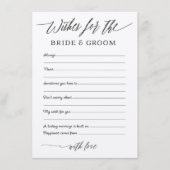 Rustic Kraft vraagt advies voor de Bride & Groom Informatiekaartje (Voorkant)
