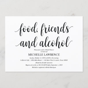 Rustic Kraft Vrijgezellenfeest brunch Invites Kaart