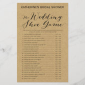 Rustic Kraft Vrijgezellenfeest Game PRINED (Voorkant)