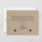 Rustic Kraft Vrijgezellenfeest - Hartelijk dank (Achterkant)