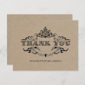 Rustic Kraft Vrijgezellenfeest - Hartelijk dank (Voorkant / Achterkant)