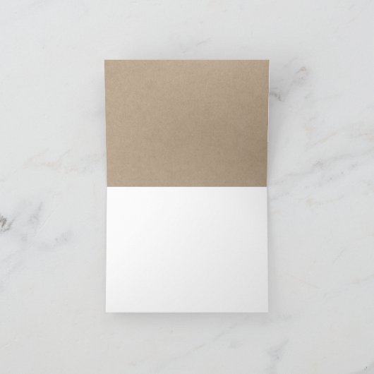 Rustic Kraft  Vrijgezellenfeest - Hartelijk dank Bedankkaart (Binnen)