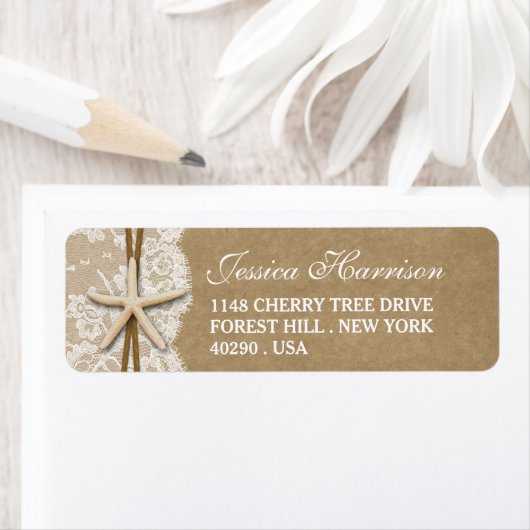 Rustic Kraft, Vrijgezellenfeest met kant en staart Etiket (Insitu)