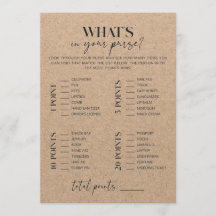 Rustic Kraft Vrijgezellenfeest wat in je tas zit