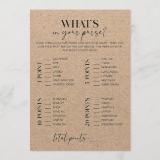 Rustic Kraft Vrijgezellenfeest wat in je tas zit