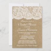 Rustic Kraft &  Vrijgezellenfeest witte zout Kaart (Voorkant)