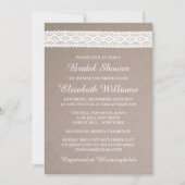 Rustic Kraft &  Vrijgezellenfeest witte zout Kaart (Voorkant)