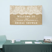 Rustic Kraft & Vrijgezellenfeest witte zout Spandoek (Beurs)