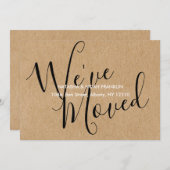 Rustic Kraft We zijn verhuisd naar nieuw adres (Voorkant / Achterkant)