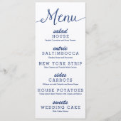Rustic Kraft Wedding Menu (Voorkant)