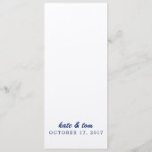 Rustic Kraft Wedding Menu (Achterkant)