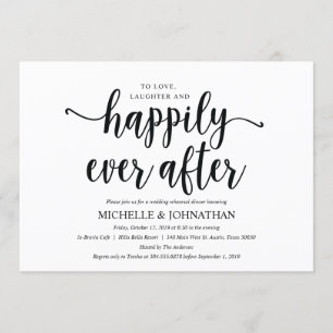 Rustic Kraft Wedding Rehearsal Dinner Invites 2 Kaart