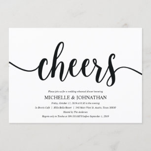 Rustic Kraft Wedding Rehearsal Dinner Invites Kaart