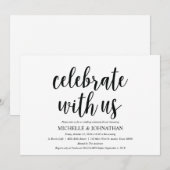 Rustic Kraft Wedding Rehearsal Dinner Invites Kaart (Voorkant / Achterkant)
