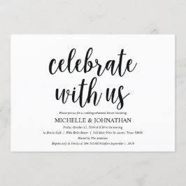 Rustic Kraft Wedding Rehearsal Dinner Invites Kaart