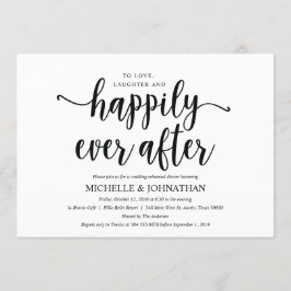 Rustic Kraft Wedding Repetitie Diner Uitnodigt 2 Kaart