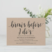 Rustic Kraft Wedding Repetitie Diner Uitnodigt Kaart (Staand voorkant)