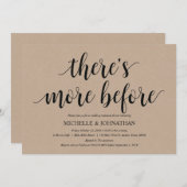 Rustic Kraft Wedding Repetitie Diner Uitnodigt Kaart (Voorkant / Achterkant)