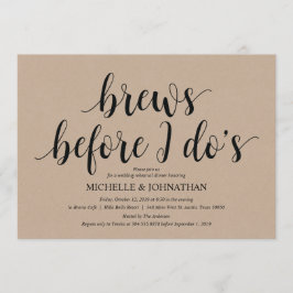 Rustic Kraft Wedding Repetitie Diner Uitnodigt Kaart