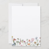 Rustic Kraft Wildbloemen & Butterfly Wedding Save The Date (Achterkant)