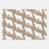 Rustic Kraft Winter Arctic Animals Ermine Owl Fox Inpakpapier Vel (Voorkant 3)