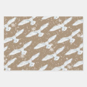 Rustic Kraft Winter Arctic Animals Ermine Owl Fox Inpakpapier Vel (Voorkant 2)