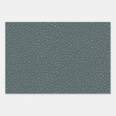 Rustic Kraft Winter Kerstboom en sneeuw Inpakpapier Vel (Voorkant 3)