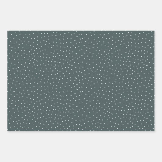 Rustic Kraft Winter Kerstboom en sneeuw Inpakpapier Vel (Voorkant 3)