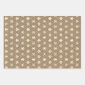 Rustic Kraft Winter Kerstboom en Snow Wrappi Inpakpapier Vel (Voorkant 3)