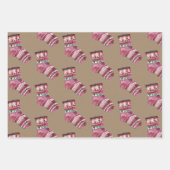 Rustic Kraft Winter Tuque Sokken & Mitts Inpakpapier Vel (Voorkant 3)