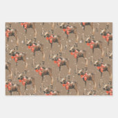 Rustic Kraft Winter Woodland Baby Hare Deer Moose Inpakpapier Vel (Voorkant 3)