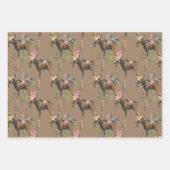 Rustic Kraft Woodland Baby Hare Deer Moose Animals Inpakpapier Vel (Voorkant 3)