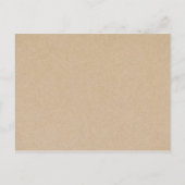 Rustic Kraft Woodland Buck & Doe Botanical Wedding Uitnodiging Briefkaart (Achterkant)