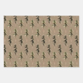 Rustic Kraft Woodland Forest 1 Inpakpapier Vel (Voorkant 2)