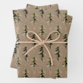 Rustic Kraft Woodland Forest 1 Inpakpapier Vel (In situ)