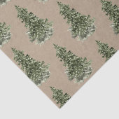 Rustic Kraft Woodland Forest Spruce Tissuepapier (Detail)