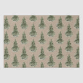 Rustic Kraft Woodland Forest Spruce Tissuepapier (Voorkant)