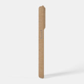 Rustic Kraft Zakelijk Bedrijfslogo iPhone Hoesje 15 Pro Case (Rechterkant)