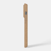 Rustic Kraft Zakelijk Bedrijfslogo iPhone Hoesje 15 Pro Case (Linkerkant)