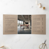 Rustic Kraft | Zakelijke Logo Drievoudige brochure Drieluik Kaart (Binnen)