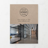 Rustic Kraft | Zakelijke Logo Drievoudige brochure Drieluik Kaart (Cover)