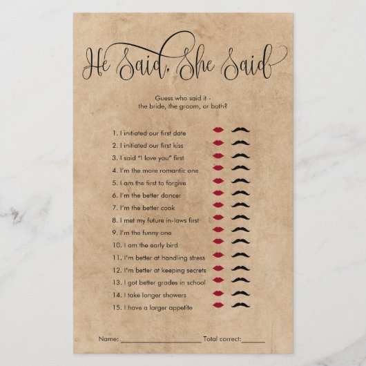 Rustic Kraft zei dat ze Vrijgezellenfeest spel zei (Voorkant)