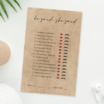 Rustic Kraft zei dat ze Vrijgezellenfeest spel zei<br><div class="desc">Hij zei,  Ze zei Vrijgezellenfeest,  eenvoudig rustiek kraftontwerp met een moderne typografie</div>