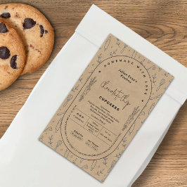 Rustic Kraft Zelfgemaakte Bakkerij Cottage Law Lab Rechthoekige Sticker