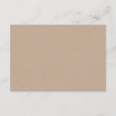 Rustic Kraft, Zwart, Huwelijk uitgesteld, Bewerkba Informatiekaartje (Achterkant)